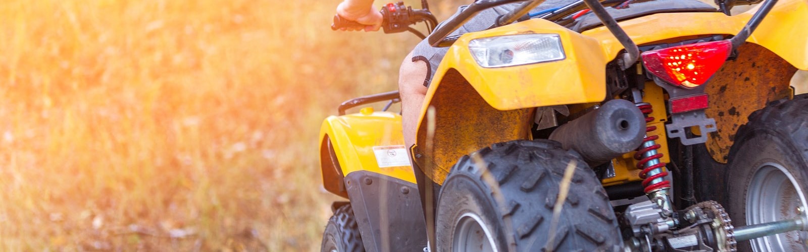 Man riding ATV 