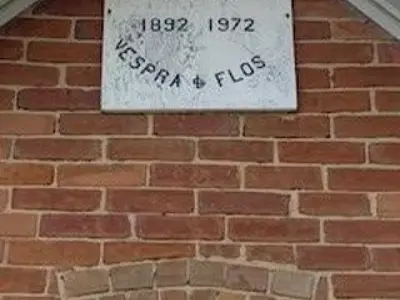 Anten Mills Community Centre Outdoor Plaque